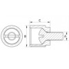 Front plate knob [084] (084005059901)