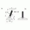 Adjustable foot [148] (148300969911)
