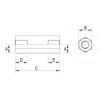 PEEK® Hexagonal F/F Spacer [186] (186401870409)
