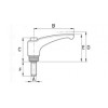 Adjustable handle [261-1] (261052059935)