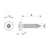 Pan head tapping screw metal DIN 7981 [343-m] (343351640952)