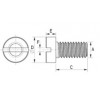 Slotted cheese head screw [536] (536032000002)